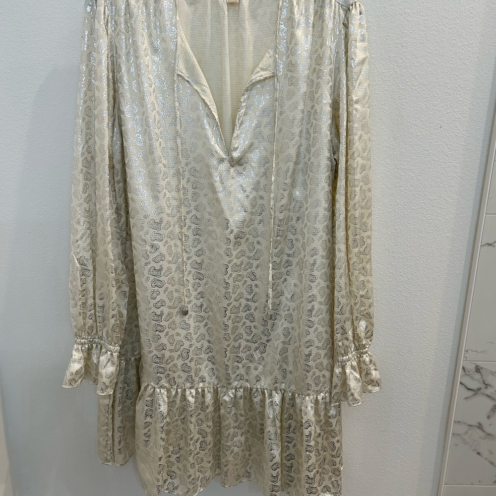 MICHAEL Michael Kors Silver and Cream Dress